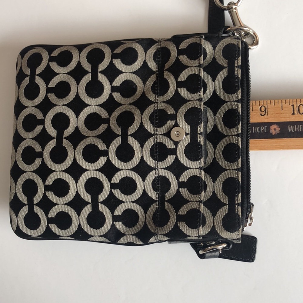 Coach black crossbody Kristin Signature Crossbody Black and Gray Fabric Coach - Picture 11 of 16